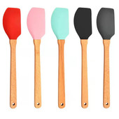炒菜奶油搅拌烘 食品级大号木柄硅胶刮刀抹刀蛋糕式 恋焙坊 两把