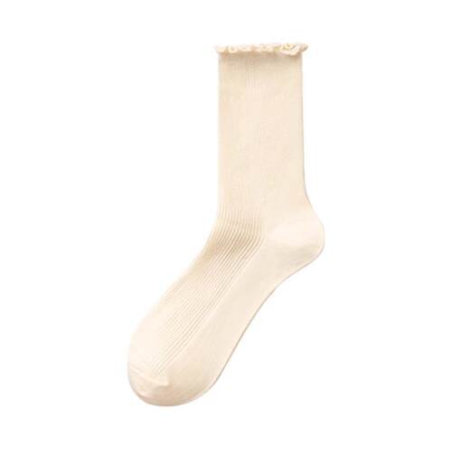 Ruffle Crew Socks Cute Ruffled Ankle Socks for Women Girls