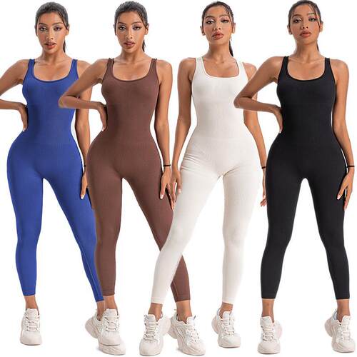 M 76176 Ribbed Square Neck Bodysuit 螺纹方领连体衣 代发