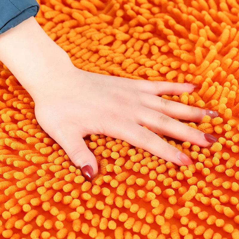 雪尼尔地毯入户门口吸水门垫浴室防滑脚垫家用卫生间脚垫地垫