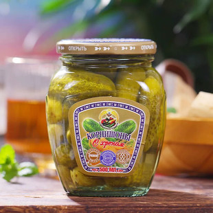 俄式酸黄瓜俄罗斯风味酸黄瓜商用汉堡俄式乳黄瓜解腻开胃解腻下饭