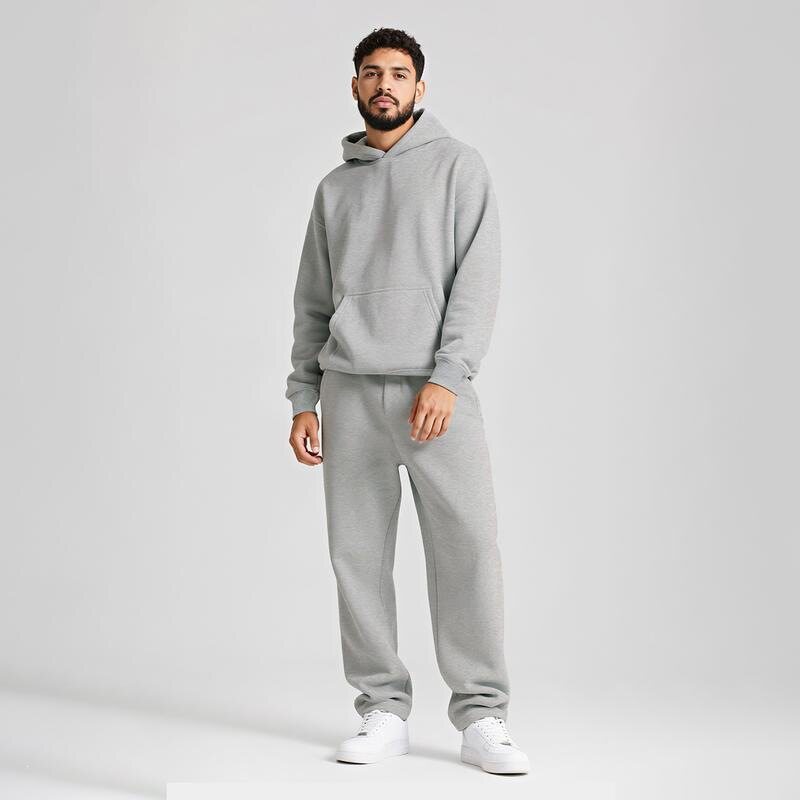 I 65695 Oversize Hooded Sweatshirt 加绒连帽卫衣 欧美跨境 - 实物图