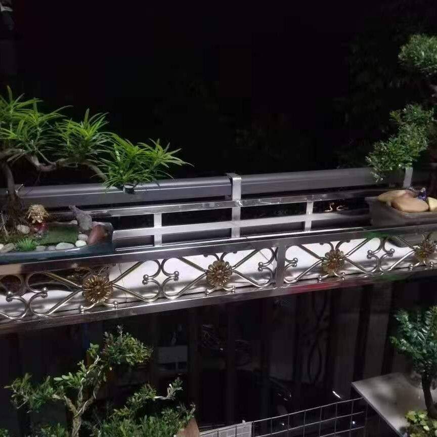 阳台置物架不锈钢花架304挂式悬挂置物架钉墙款挂栏杆加厚