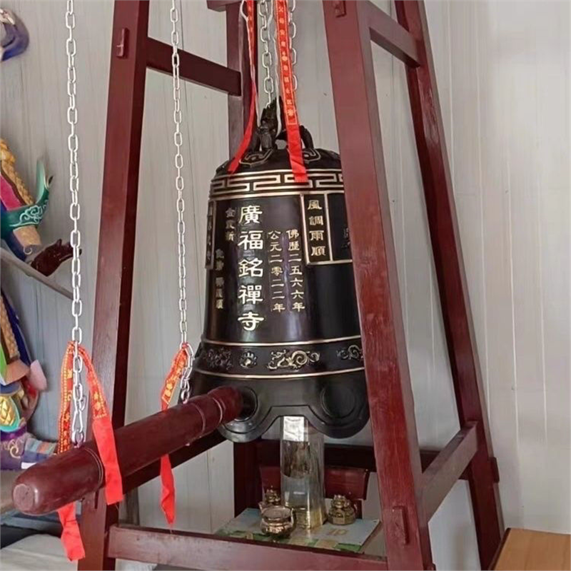 定制寺庙铸铁铜钟大钟纯铜老式敲钟道观铁钟警钟长鸣大号上市发完