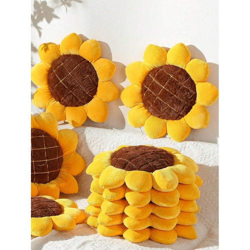 K 77468 Sunflower plush cushion 向日葵毛绒抱枕跨境速卖通