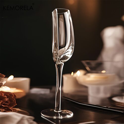 F 94147 Creative Half Cup Glass Wine Glass 创意半杯玻璃红酒