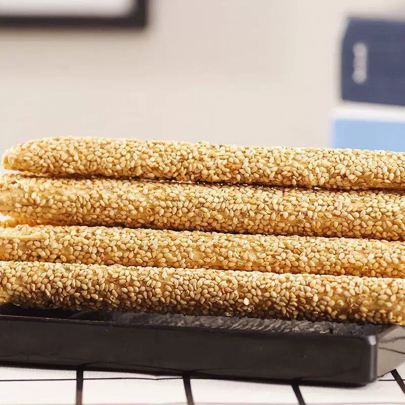 山东曹县特产农家老式传统芝麻糖棍空心香酥麻糖灶糖麦芽叮叮糖