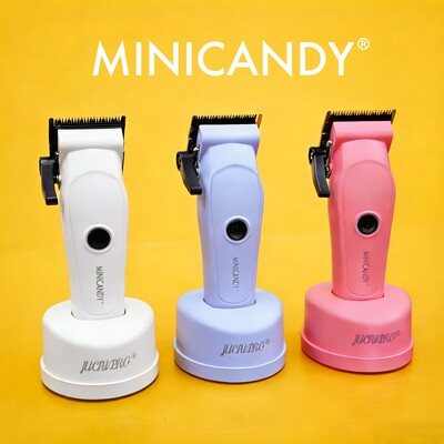 MINICANDY-糖果迷你 强磁无刷电机 440c/m390碳钢刀片 聚彩推剪