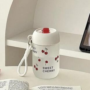 夏天小巧玻璃杯高颜值吸管杯便携办公室咖啡杯带茶漏水杯