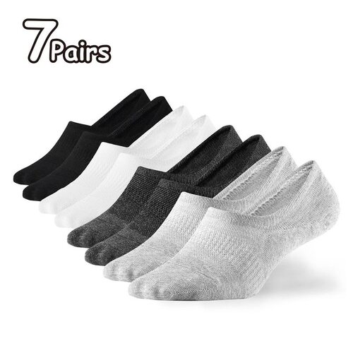 H 83201 No Show Socks with Silicone Grip 防滑隐形船袜 代