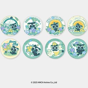 罗小黑 雨中曲系列 58mm吧唧马口铁徽章周边 书包挂件收藏可爱