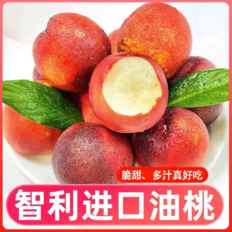 【软硬两吃】进口智利油桃新鲜脆甜当季桃子孕妇水果白肉桃驳李