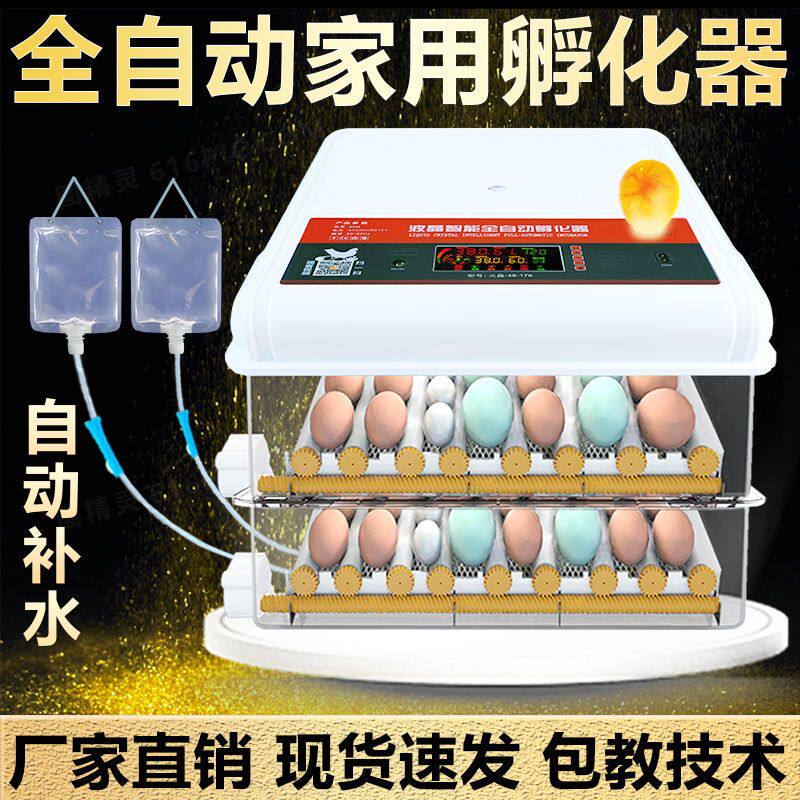 孵化箱鸡鸭鹅芦丁鸽鹌鹑鸟蛋鸵鸟小型孵化器智能家用全自动孵蛋器