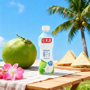 佳果源100%NFC椰子水350ml*12/6瓶椰子水含电解质饮料进口整箱