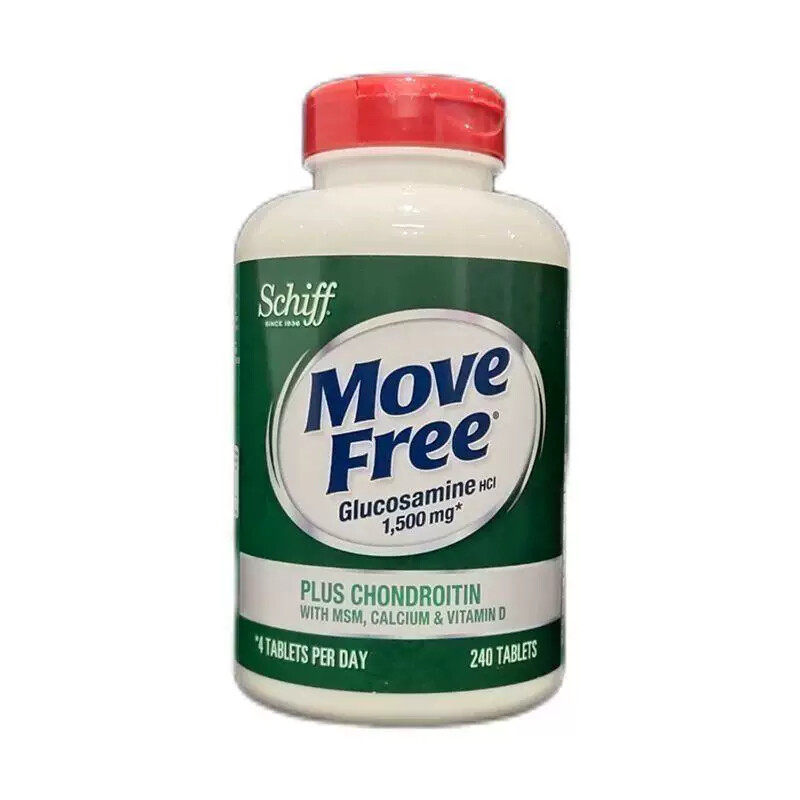 美国MoveFree益节氨糖软骨素高钙维D进口中老年补钙护关节240粒