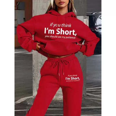 Women's Casual Sweat Suit Long Sleeve Hoodie Sweatpants