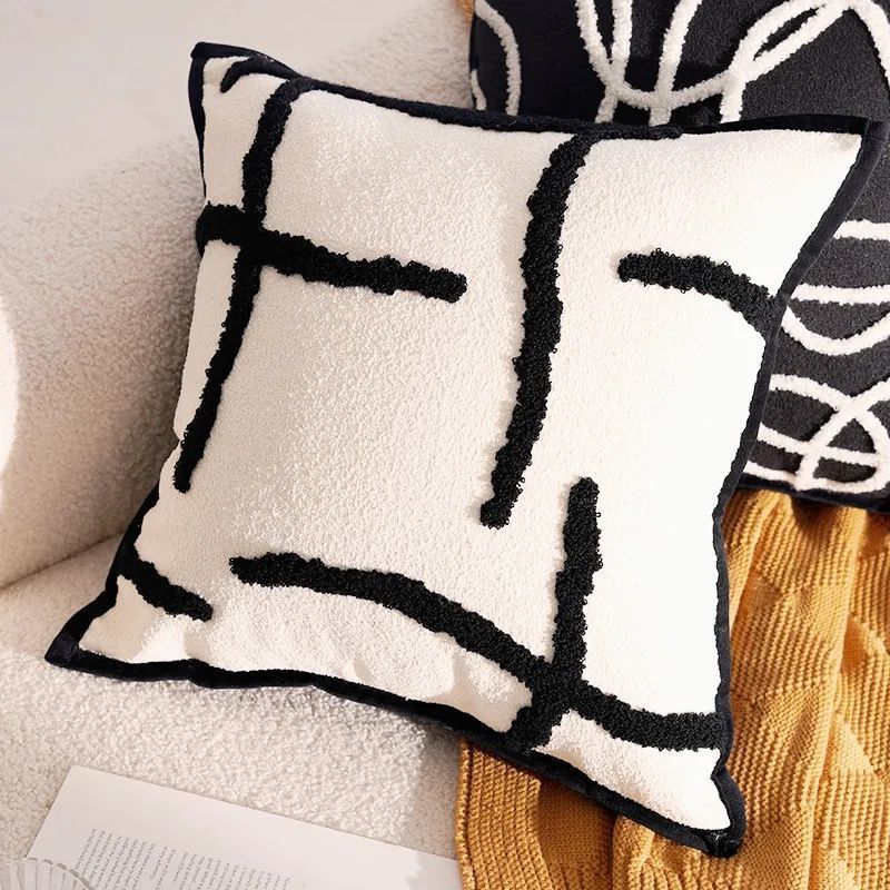 法式小香风抱枕高级柔软客厅沙发轻奢靠枕靠垫方形抱枕套床头靠垫