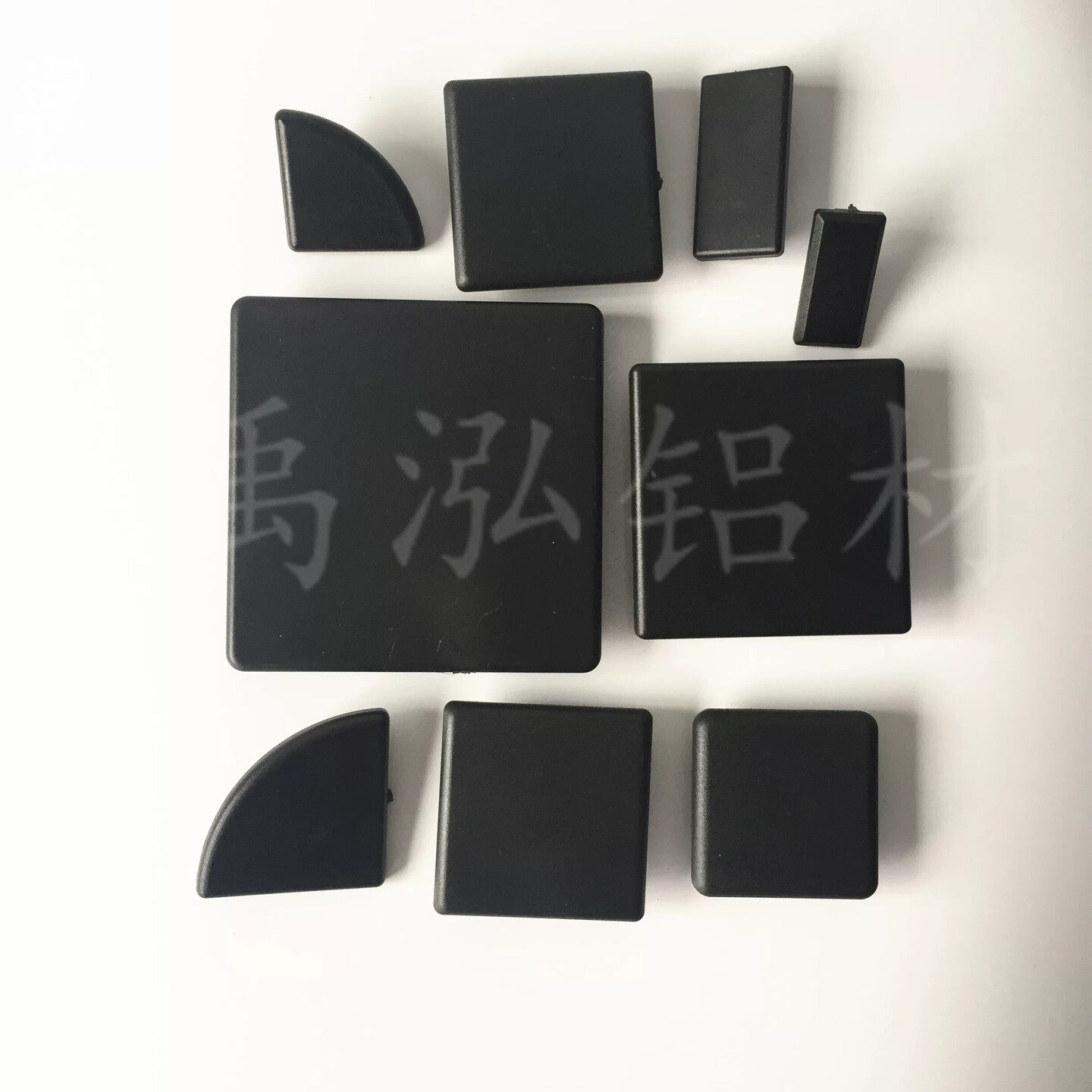 铝合金型材塑料盖板封口片堵头装饰盖黑色工业铝型材安装配件盖板