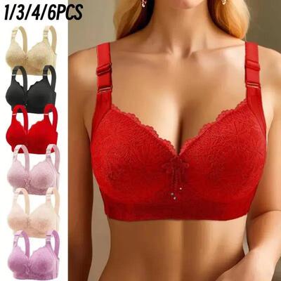 EssElegance 1346PCS PushUp Jacquard Bra Adjustable Support