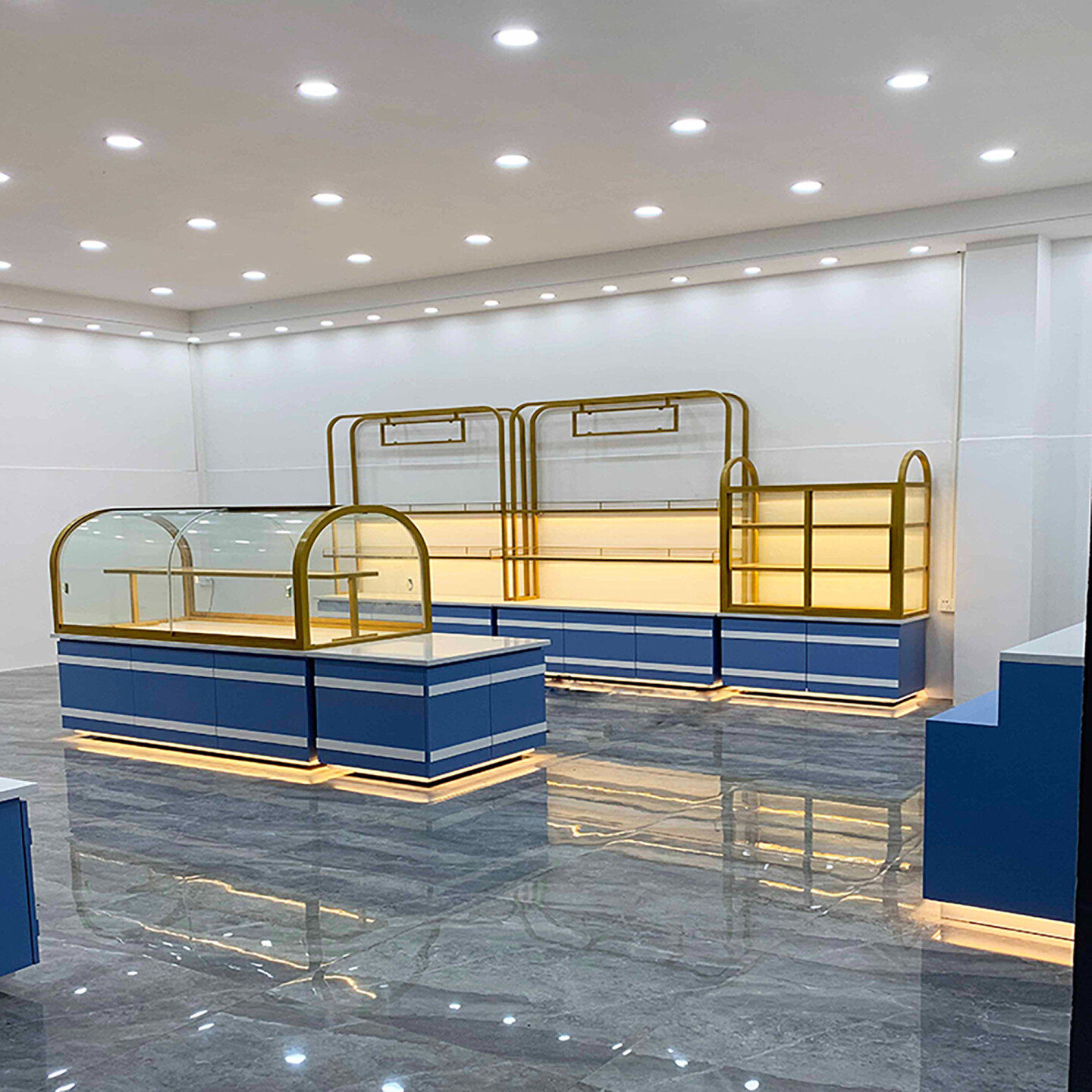 面包展示柜蛋糕店展柜中岛柜甜品店玻璃模型展示架糕点面包柜网红