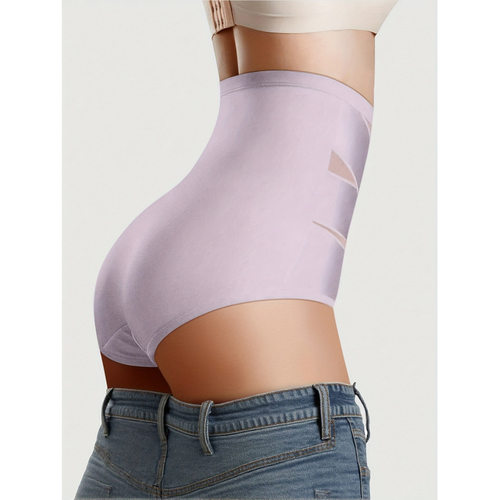 D 48519 High waist ice silk shorts 高腰冰丝收腹短裤跨境