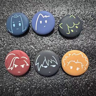 新款罗小黑战记可爱周边池年小黑鹿野甲乙无限58mm简笔画迷你徽章