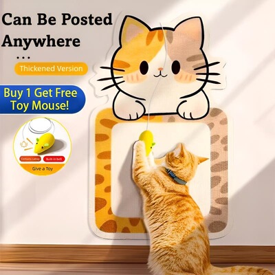 Wall Mounted Cat Scratching Board Thickened Durable Wear