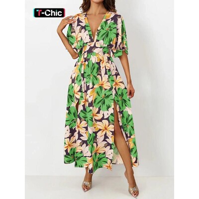 Womens Casual LooseFit Summer Dress Woven Moderate Thick