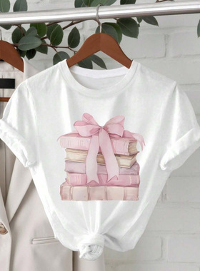 J 38430 Women's Printed Crew Neck Tee 女士印花圆领短袖 T 恤