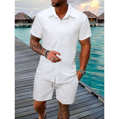 N 30796 Mens Casual Short Sleeve Beach Set 男士休闲短袖沙滩