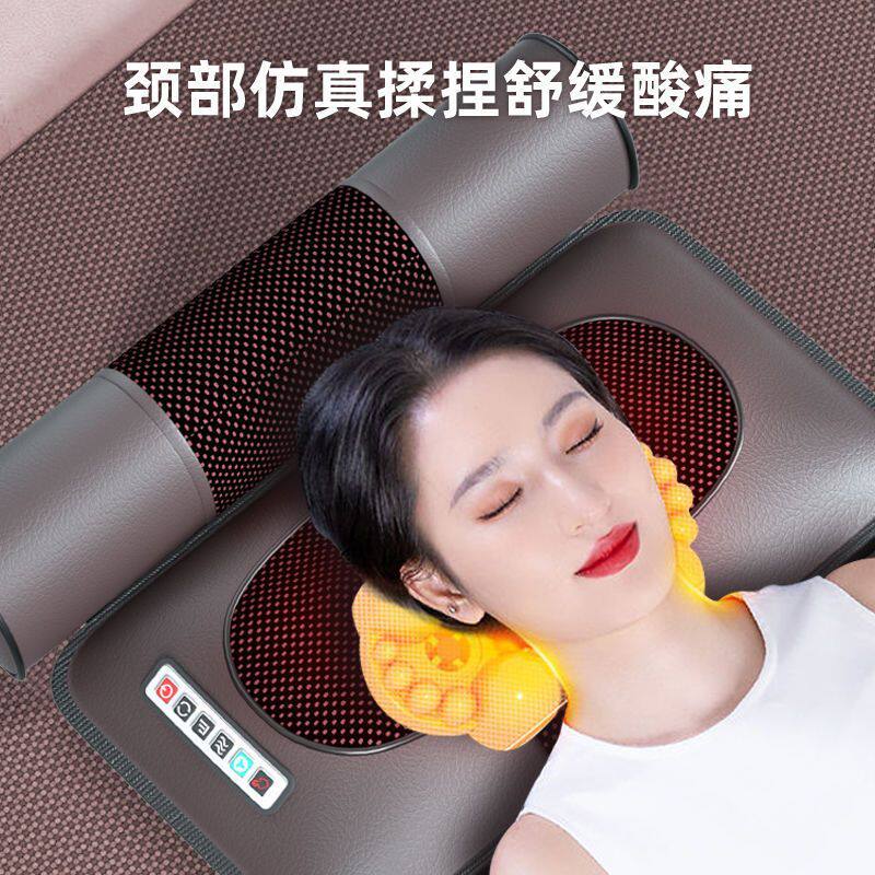颈椎按摩器全身多功能颈肩腰背部家用全自动按摩床垫靠垫按摩椅垫