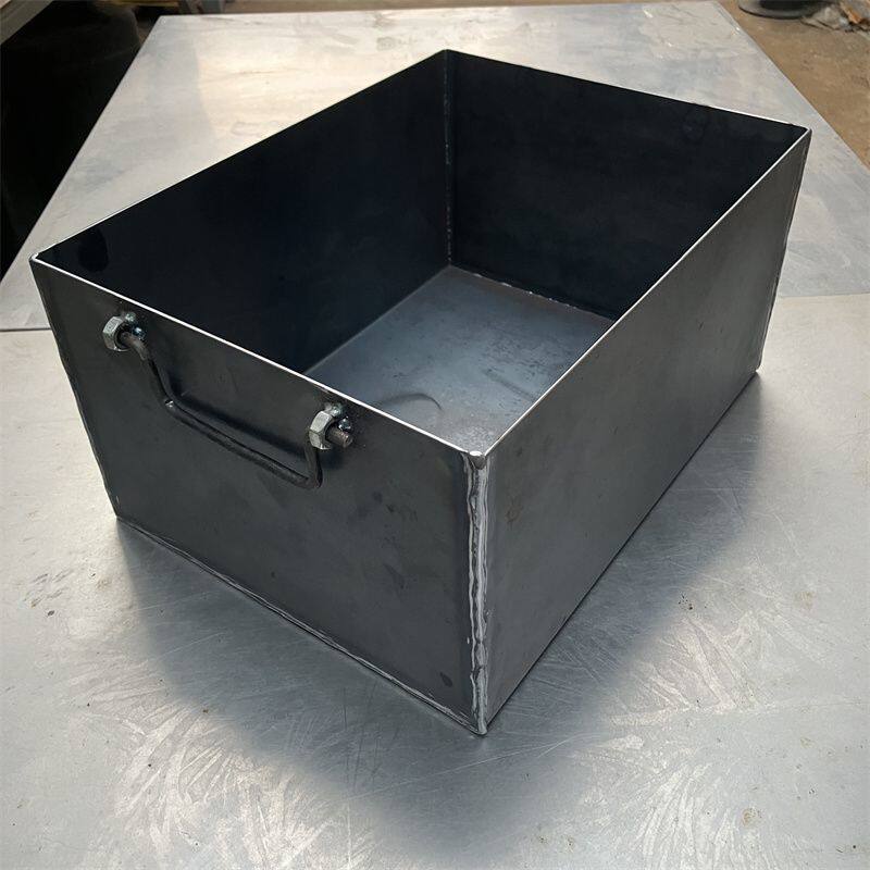 无盖铁皮箱工具箱铁槽周转箱铁盒加厚特厚放煤煤桶铁盒子长方形