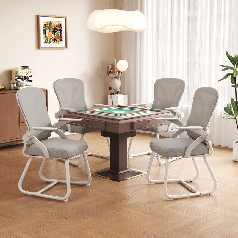 可翻转扶手 麻将椅网椅棋牌室专用棋牌椅会议椅棋牌室麻将室椅子H
