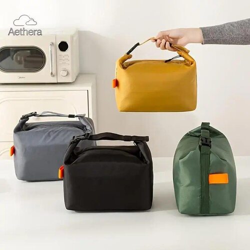 Stylish Simple Insulated Portable Lunch Bag Large Capacity