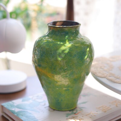 绿野仙踪翠影花瓶手工创意花瓶水培插花客厅桌面装饰摆件