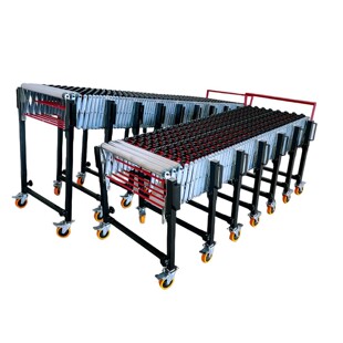 卸货神器滑梯无动力加宽福来轮输送机物流转弯升降装卸车搬运伸缩