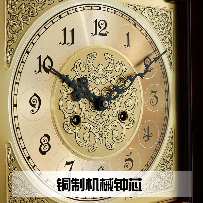 实木古典立钟威灵迪立式钟表中式落地钟欧式客厅摆钟报时机械座钟