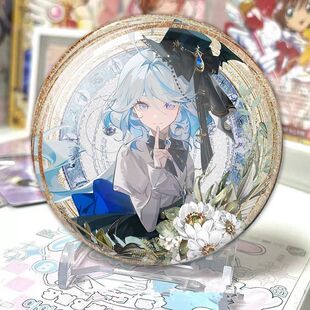 礼服系列吧唧芙宁娜阿蕾奇诺闲云神子雷电将军镭射徽章收藏品摆件