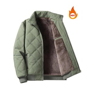 Men's Regular Fit Solid Color Patched Pocket Zipper Fleece