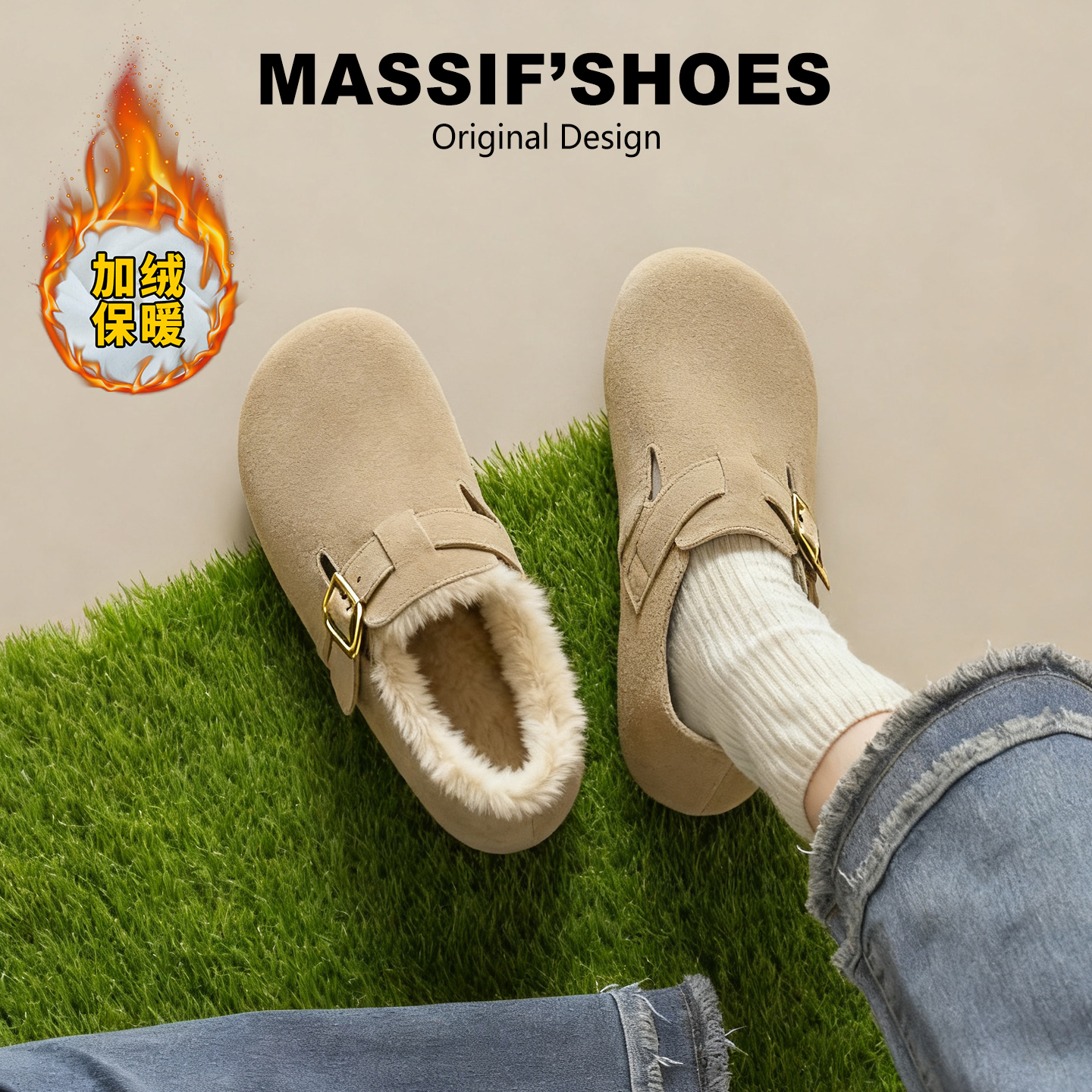 真皮全包勃肯鞋女爆款博肯单鞋