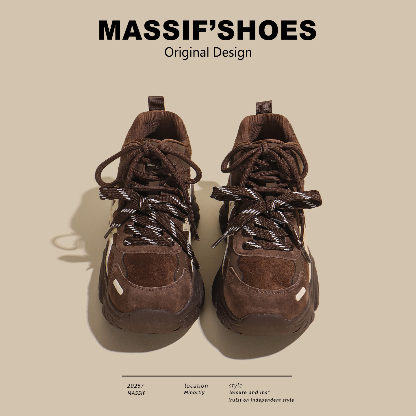 厚底老爹鞋女2026新款真皮加绒复古百搭休闲运动阿甘鞋高帮德训鞋,女鞋,时尚休闲鞋,淘宝优惠券,粉丝福利购,淘宝优惠卷