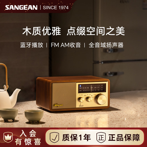 山进官方旗舰高档原木质音箱