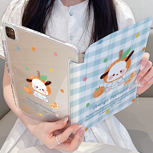 蓝格橙子帕恰狗Y折平板保护壳