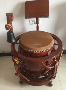 特级铃子鼓套装45cm 36cm 法器 扁鼓 高鼓 台湾帝钟 打击乐器