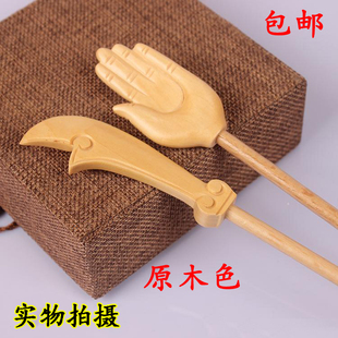 包邮焰口法器出食器佛专用原木色红木色佛手出食刀寺院佛堂用品