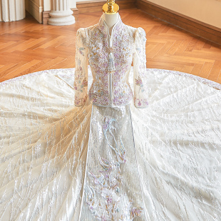 秀禾服婚服大码敬酒服2026新款中式结婚礼服薄款春夏新娘服香槟色
