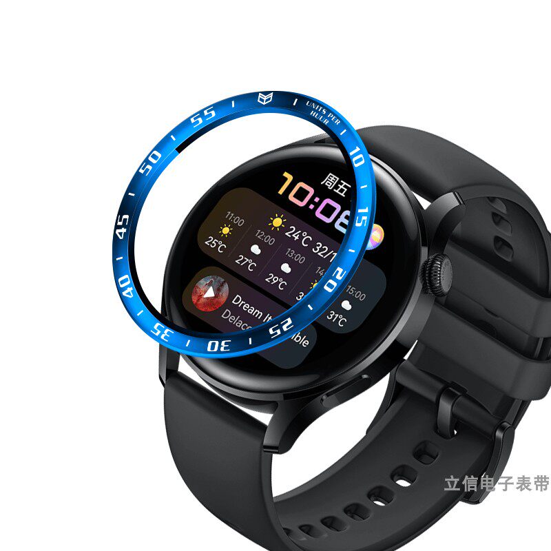 COMPATIBLE HUAWEI WATCH3 46MM SMART SPORTS WATCH PRO CASE METAL SCALE DIAL ORNAMENT