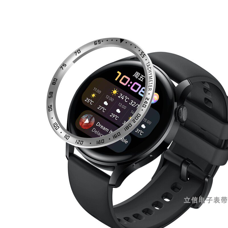COMPATIBLE HUAWEI WATCH3 46MM SMART SPORTS WATCH PRO CASE METAL SCALE DIAL ORNAMENT