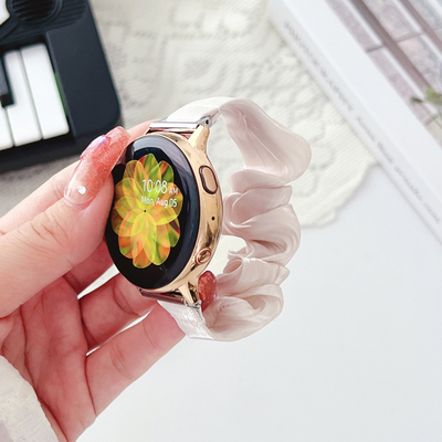 三星Watch45678弹力丝绸发圈表带