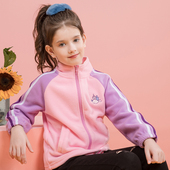 女大童上衣女孩春装 儿童摇粒绒外套春秋2026新款 洋气儿童衣服春季